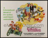 6g522 BEDKNOBS & BROOMSTICKS 1/2sh R79 Walt Disney, Angela Lansbury, great cartoon art!