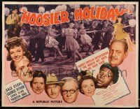6g624 HOOSIER HOLIDAY style A 1/2sh '43 Dale Evans, The Hoosier Hot Shots, country western music!