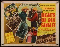 6g671 LIGHTS OF OLD SANTA FE style A 1/2sh R55 Roy Rogers, Gabby Hayes, & pretty Dale Evans!