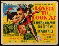 6g682 LOVELY TO LOOK AT style B 1/2sh '52 sexy full-length Ann Miller, wacky Red Skelton, Keel