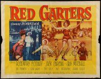 6g801 RED GARTERS 1/2sh '54 Rosemary Clooney, Jack Carson, western musical, sexy legs!