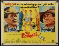6g839 ROUNDERS 1/2sh '65 Glenn Ford, Henry Fonda, sexy Sue Ane Langdon & Hope Holiday!
