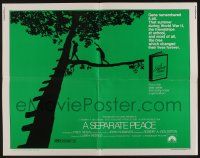 6g860 SEPARATE PEACE 1/2sh '72 John Knowles classic, cool image of children in tree!