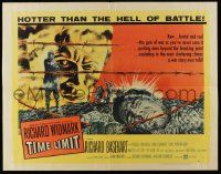 6g942 TIME LIMIT style B 1/2sh '57 Richard Widmark, art of Korean War soldier in barb-wire fence!