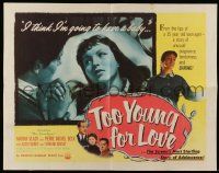 6g952 TOO YOUNG FOR LOVE 1/2sh '54 Lionello de Felice's L'Eta dell'amore, teen-agers playing w/fire!