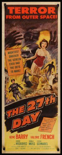 6g007 27th DAY insert '57 terror from space, mightiest shocker they ever had the guts to make!