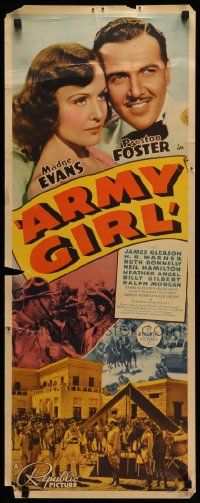 6g030 ARMY GIRL insert '38 Madge Evans, Preston Foster, H.B. Warner, Madge Evans, Donnelly!