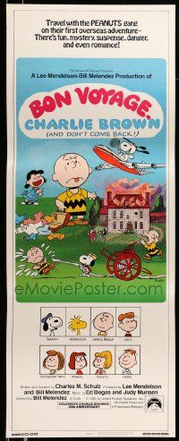 6g051 BON VOYAGE CHARLIE BROWN insert '80 Peanuts, Snoopy, Charles M. Schulz art!