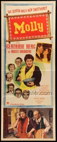 6g181 GOLDBERGS insert '50 Gertrude Berg's hit show about Jewish family in 1940s Brooklyn, Molly!