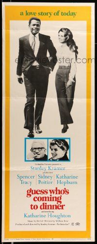 6g192 GUESS WHO'S COMING TO DINNER insert '67 Sidney Poitier, Spencer Tracy, Katharine Hepburn
