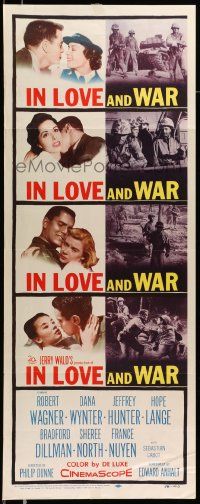 6g234 IN LOVE & WAR insert '58 U.S. Marines Robert Wagner & Jeff Hunter, Dana Wynter!