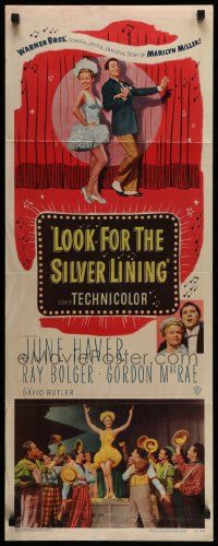 6g289 LOOK FOR THE SILVER LINING insert '49 art of June Haver & Ray Bolger dancing, Gordon MacRae