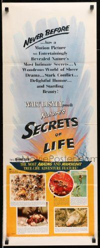 6g413 SECRETS OF LIFE insert '56 Disney's most amazing & miraculous True Life Adventure feature!