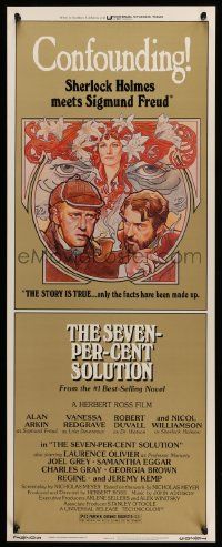 6g417 SEVEN-PER-CENT SOLUTION insert '76 Nicol Williamson as Sherlock Holmes, great Drew art!