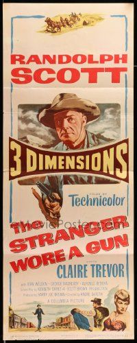 6g441 STRANGER WORE A GUN 3D insert '53 Randolph Scott for the first time in 3 dimensions!