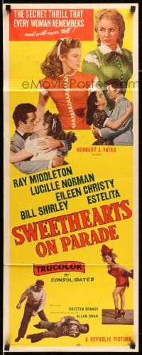 6g446 SWEETHEARTS ON PARADE insert '53 Ray Middleton, Lucille Norman, small town romance!