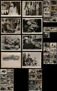 6h264 LOT OF 43 1950S 8X10 STILLS '50s great scenes from a variety of different movies!