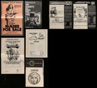 6h116 LOT OF 7 CUT AND UNCUT PRESSBOOKS '70s great images from a variety of different movies!