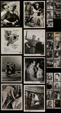 6h267 LOT OF 37 MOSTLY 1950S 8X10 STILLS '50s great scenes from a variety of different movies!