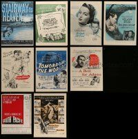 6h108 LOT OF 9 COLOR MAGAZINE ADS '40s-50s great images from a variety of different movies!