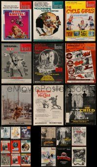 6h067 LOT OF 24 BOX OFFICE 1977 EXHIBITOR MAGAZINES '77 filled with movie images & information!