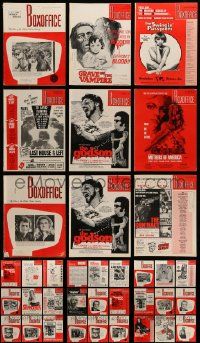 6h059 LOT OF 36 BOX OFFICE 1972 EXHIBITOR MAGAZINES '72 filled with movie images & information!