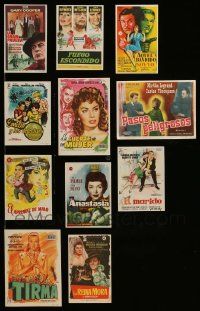 6h208 LOT OF 11 SPANISH HERALDS '50s-60s great different artwork from a variety of movies!
