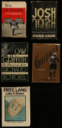 6h172 LOT OF 5 HARDCOVER DIRECTOR AND PRODUCER BIOGRAPHY BOOKS '50s-80s Fritz Lang, Griffith+more!