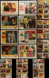 6h045 LOT OF 69 1950S LOBBY CARDS '50s great scenes from a variety of different movies!