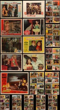 6h041 LOT OF 97 1950S LOBBY CARDS '50s great scenes from a variety of different movies!