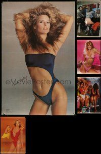 6h329 LOT OF 6 UNFOLDED COMMERCIAL POSTERS '70s-80s all showing sexy half-naked women!