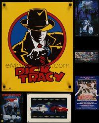 6h326 LOT OF 7 UNFOLDED COMMERCIAL AND VIDEO POSTERS '80s-90s a variety of great images!