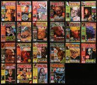 6h142 LOT OF 22 FANGORIA MOVIE MAGAZINES '80s-00s filled with horror images & information!