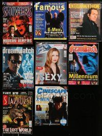 6h156 LOT OF 8 HORROR/SCI-FI MOVIE MAGAZINES '90s-00s filled with great images & information!