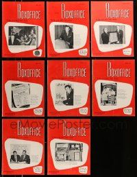 6h098 LOT OF 8 BOX OFFICE 1962 EXHIBITOR MAGAZINES '62 filled with images & information!