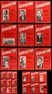6h066 LOT OF 24 EXHIBITOR 1955 EXHIBITOR MAGAZINES '55 filled with movie images & information!