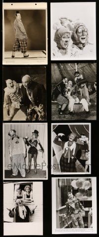 6h276 LOT OF 16 8X10 STILLS SHOWING CLOWNS '40s-00s great circus movie scenes!