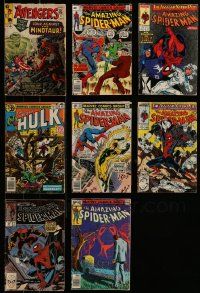 6h131 LOT OF 8 MARVEL COMIC BOOKS '60s-80s The Avengers, The Amazing Spider-Man, Incredible Hulk!