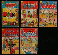 6h136 LOT OF 5 ARCHIE COMIC BOOKS '60s Pep, Laugh, Archie's Joke Book & Jughead!