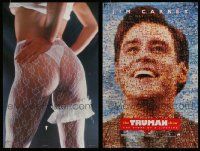 6h338 LOT OF 2 UNFOLDED 23x35 COMMERCIAL POSTERS '80s-90s Truman Show + sexy rear view!
