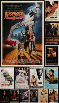 6h432 LOT OF 18 UNFOLDED SINGLE-SIDED 27X41 ONE-SHEETS '80s-90s a variety of movie images!