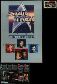 6h331 LOT OF 5 UNFOLDED STAR TREK COMMERCIAL POSTERS '90s great images from the sci-fi series!