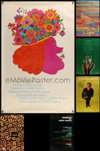 6h330 LOT OF 6 UNFOLDED 24x37 HENRY GIBSON SPECIAL POSTERS '70 art by Teresa Woodward + more!