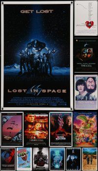 6h453 LOT OF 15 UNFOLDED MOSTLY DOUBLE-SIDED MOSTLY 27X41 ONE-SHEETS '80s-00s great movie images!