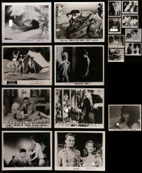 6h280 LOT OF 17 SEXPLOITATION 8X10 STILLS '60s sexy scenes with lots of nudity!
