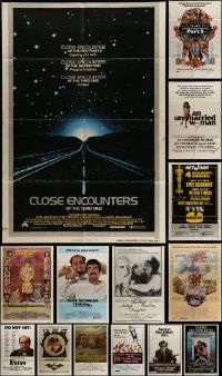 6h023 LOT OF 19 FOLDED ONE-SHEETS '70s-80s great images from a variety of different movies!
