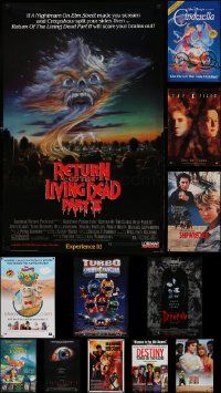 6h309 LOT OF 14 UNFOLDED VIDEO POSTERS '90s great images from a variety of different movies!