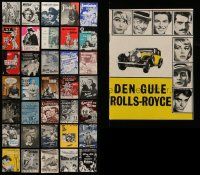 6h212 LOT OF 36 DANISH PROGRAMS '50-60s many different images from mostly U.S. movies!