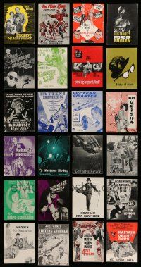 6h217 LOT OF 24 DANISH PROGRAMS '50-60s many different images from mostly U.S. movies!