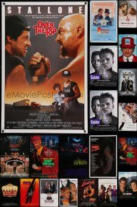 6h415 LOT OF 22 UNFOLDED MOSTLY SINGLE-SIDED MOSTLY 27X40 ONE-SHEETS '80s-90s great movie images!